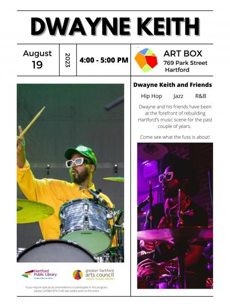 Image for event: Dwayne Keith &amp; Friends concert @ The Artbox