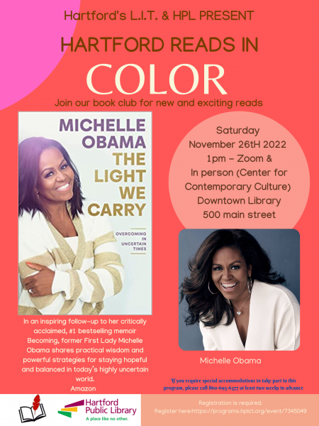 Image for event: Hartford Reads In Color Book Club&nbsp;&nbsp;