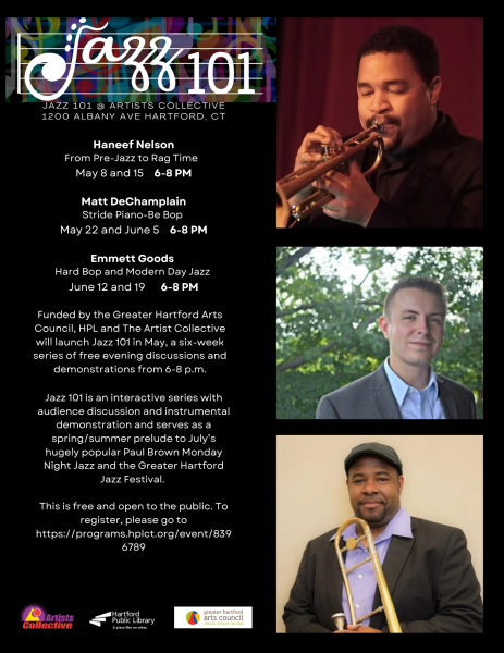 Image for event: Jazz 101 @ Artist Collective 1200 Albany Ave Hartford, CT