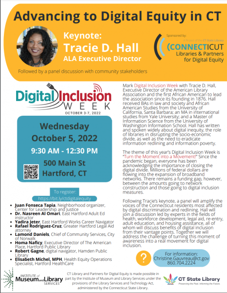 Image for event: Advancing to Digital Equity in CT Keynote: Tracie D. Hall